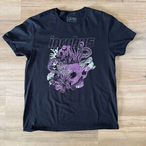 Incubus Black Shirt Octopus In A Skull Graphic Misprint Misfits Tag Size XL Band
